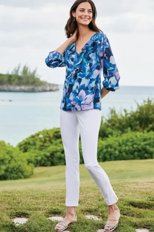 Xenia Ruffle Top