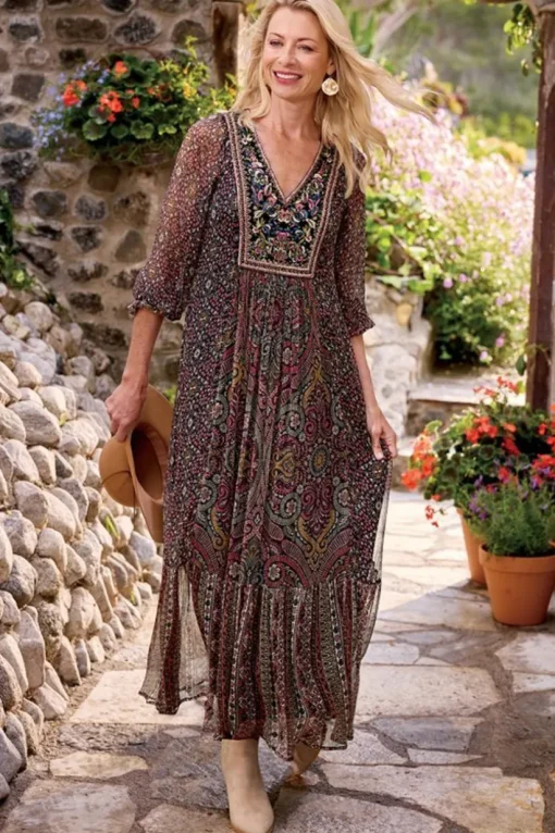 Zellige Maxi Dress